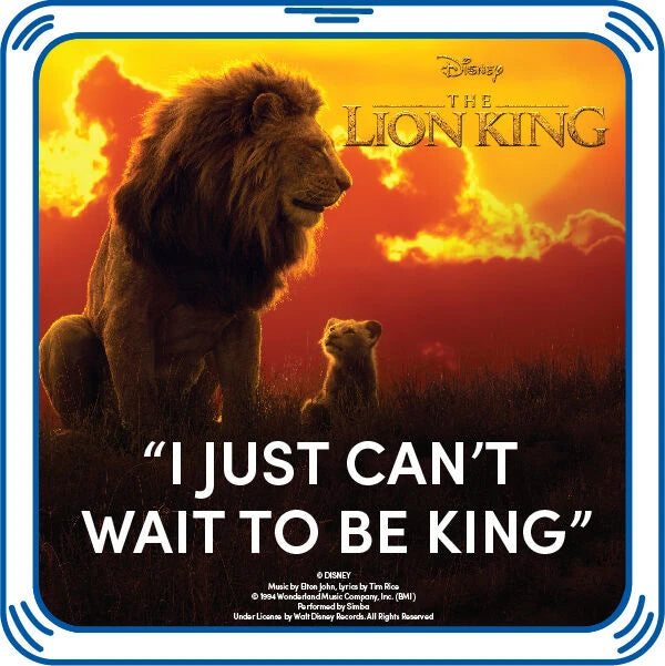 "I Just Can't Wait to Be King" Plush Toy Sound Chip | Build-A-Bear® - US 1162