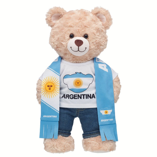 Argentina Scarf & T-Shirt Set | Build-A-Bear - US 8653