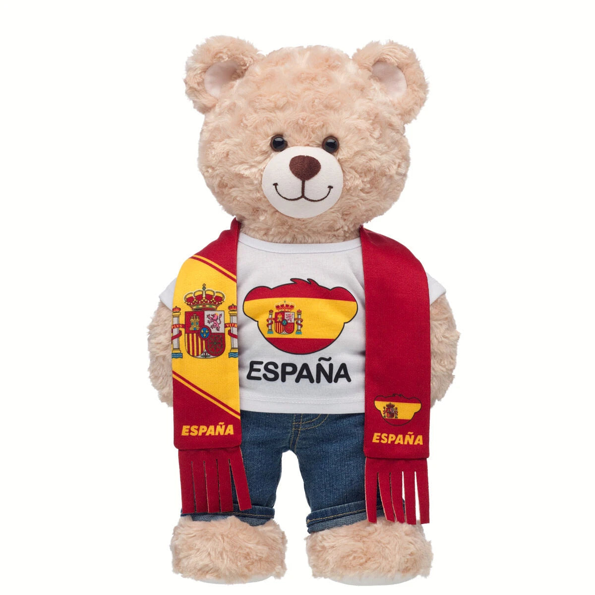 Spain Scarf & T-Shirt Set | Build-A-Bear - US 2719