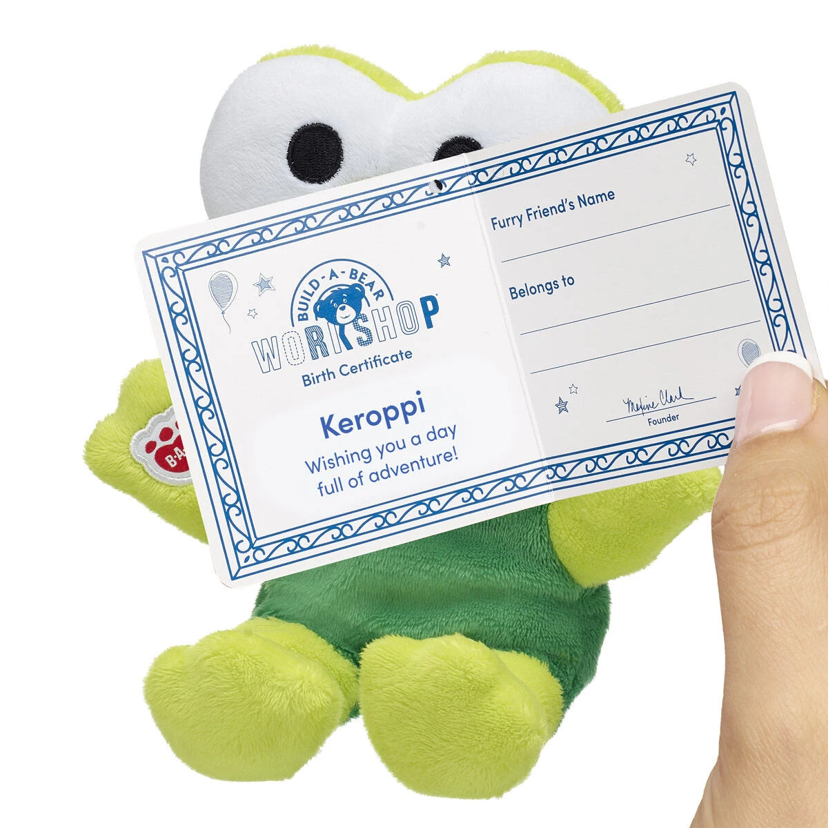 Mini Beans® Hello Kitty® and Friends Keroppi™ Plush | Build-A-Bear - US 6861