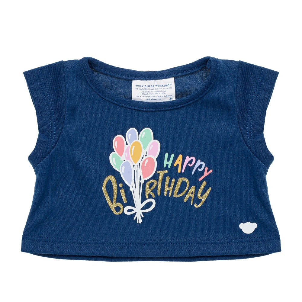 Birthday Balloons T-Shirt for Stuffed Animals | Build-A-Bear® - US 5815