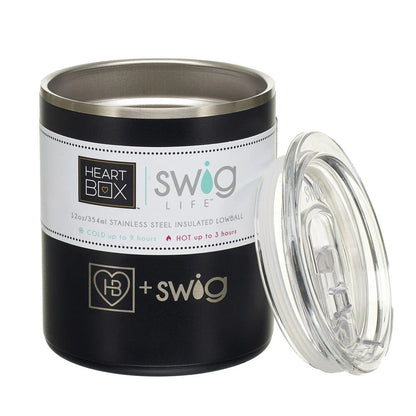 12 oz. HeartBox x Swig Life Stainless Steel Insulated Lowball | Build-A-Bear® - US 6676