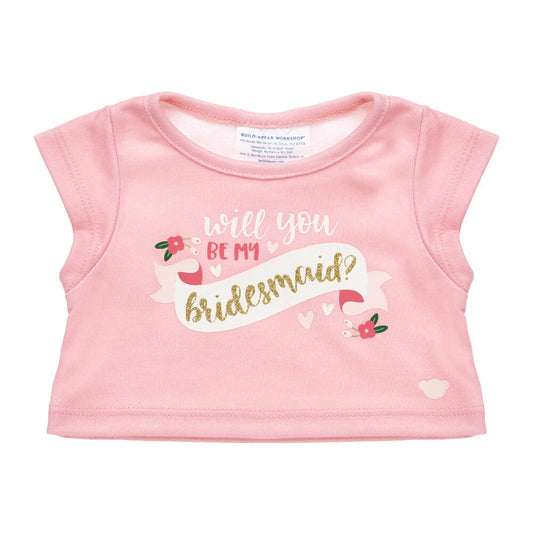 "Will You Be My Bridesmaid?" T-Shirt for Stuffed Animals | Build-A-Bear® - US 2148