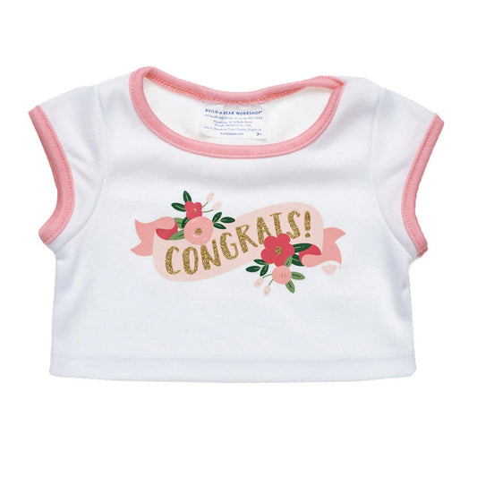 Floral Congrats T-Shirt for Stuffed Animals | Build-A-Bear® - US 2802