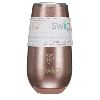 6 oz. HeartBox x Swig Life Stemless Flute | Build-A-Bear® - US 1307