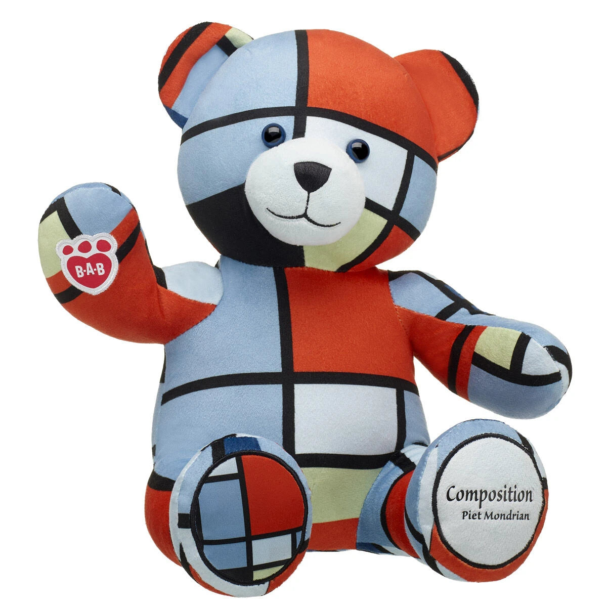 Piet Mondrian Composition Teddy Bear - US 7466