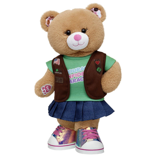 Girl Scout Cookie Teddy Bear Brownie Gift Set | BAB - US 1364