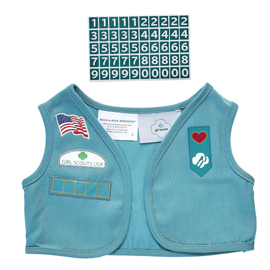 Girl Scout Junior Uniform Vest for Stuffed Animals | Build-A-Bear® - US 5113