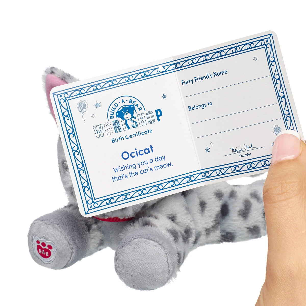 Build-A-Bear Mini Beans Promise Pets Ocicat Stuffed | BAB - US 5543