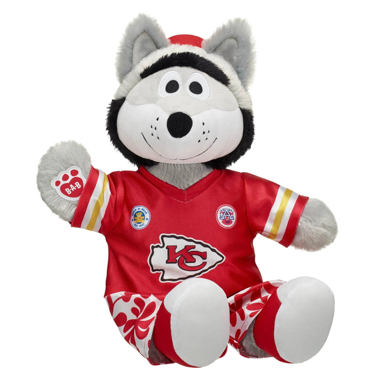 KC Wolf Plush for Kansas City Chiefs Fans | Build-A-Bear® - US 7096