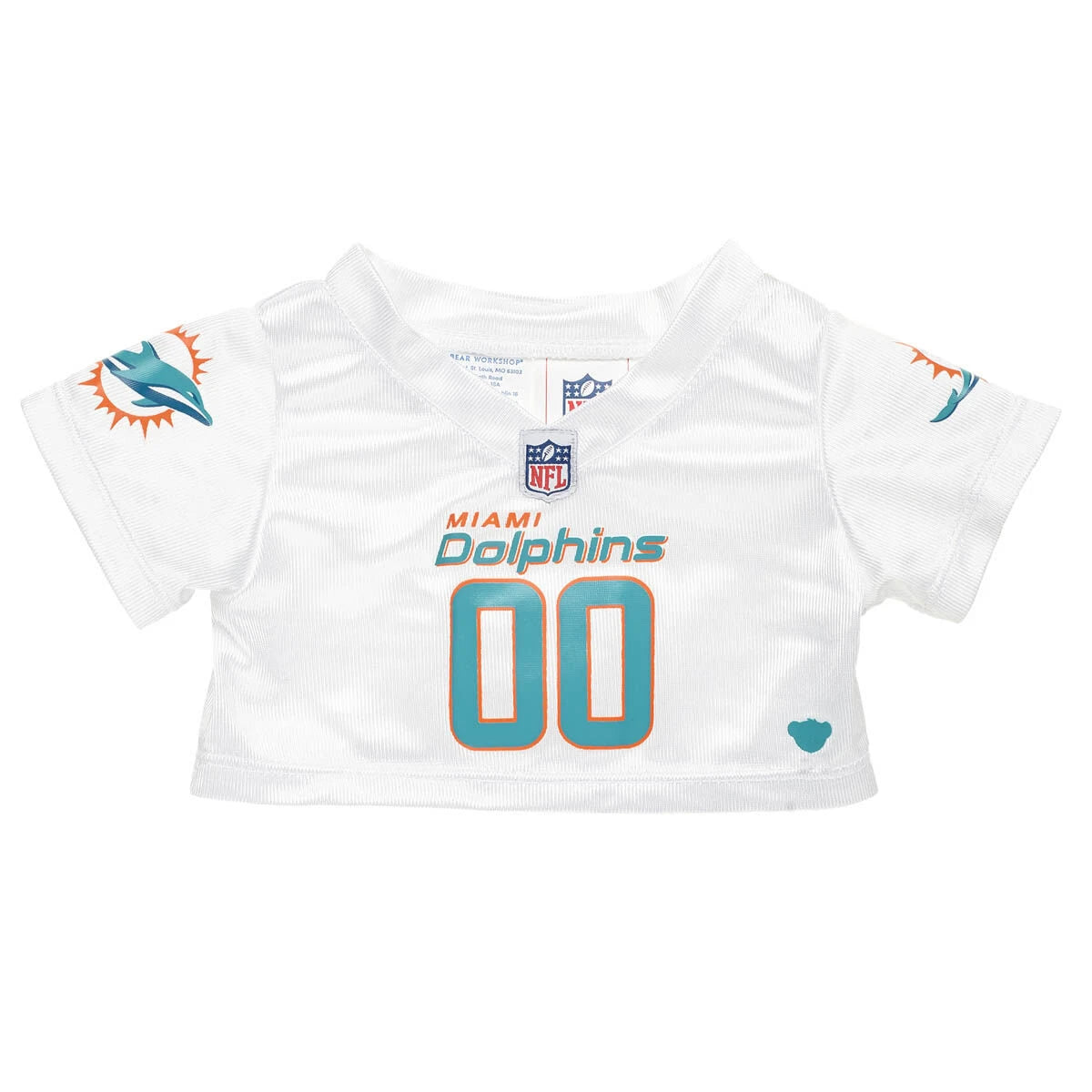 Miami Dolphins Timeless Teddy Bear Fan Hat &amp; Football Set - US 5328