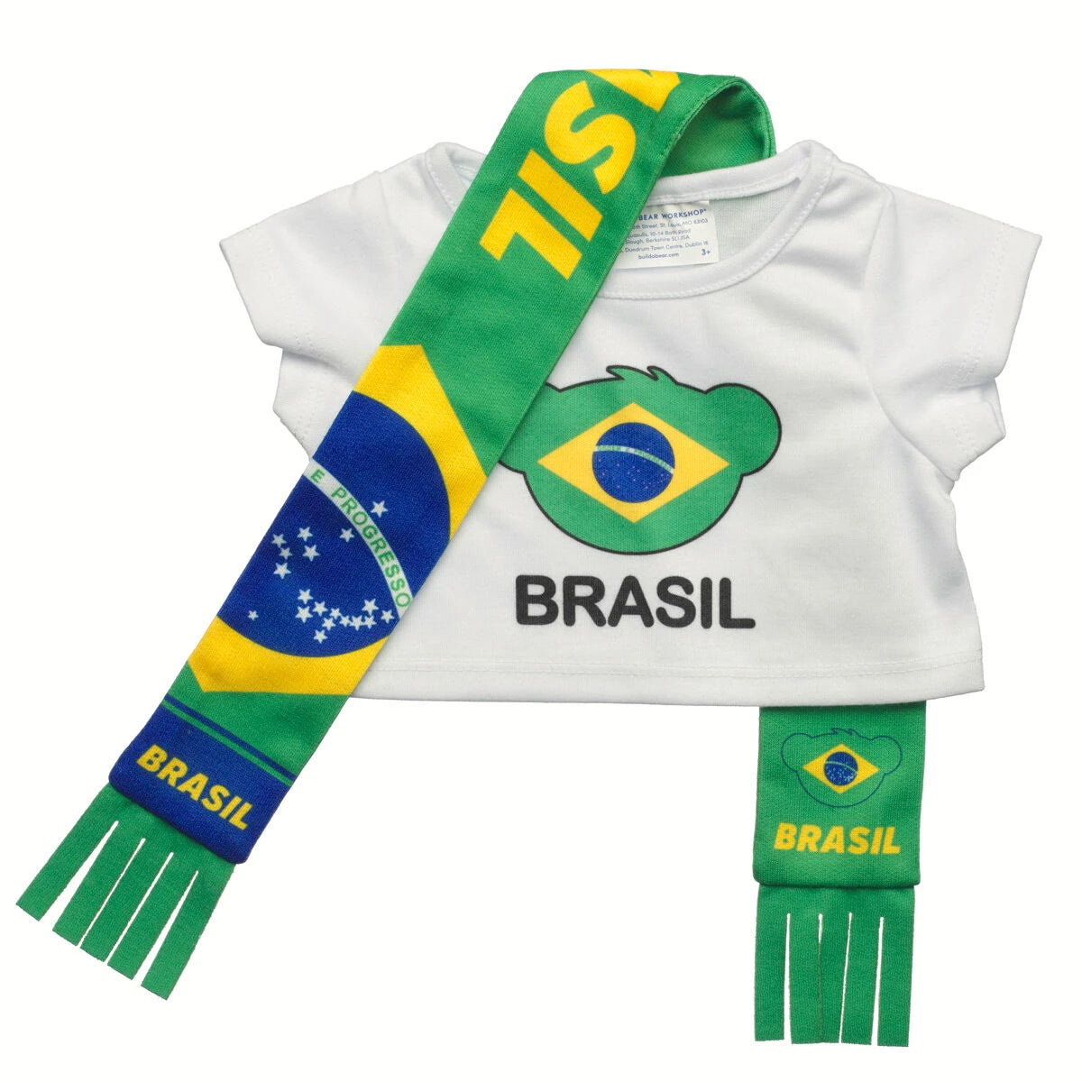 Brazil Scarf &amp; T-Shirt Set | Build-A-Bear - US 4100