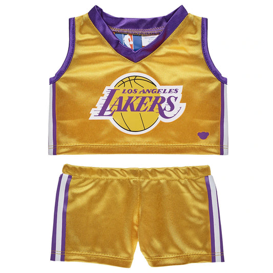Los Angeles Lakers Uniform 2 pc. for Stuffed Animals | Build-A-Bear® - US 3666