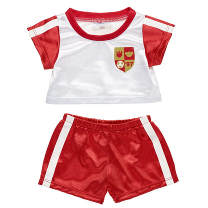 Pawlette™ Plush Red Soccer Set &amp; Soccer Ball | Build-A-Bear® - US 8090