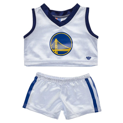 Golden State Warriors Happy Hugs Teddy Bear Basketball Gift Set | Build-A-Bear® - US 0183