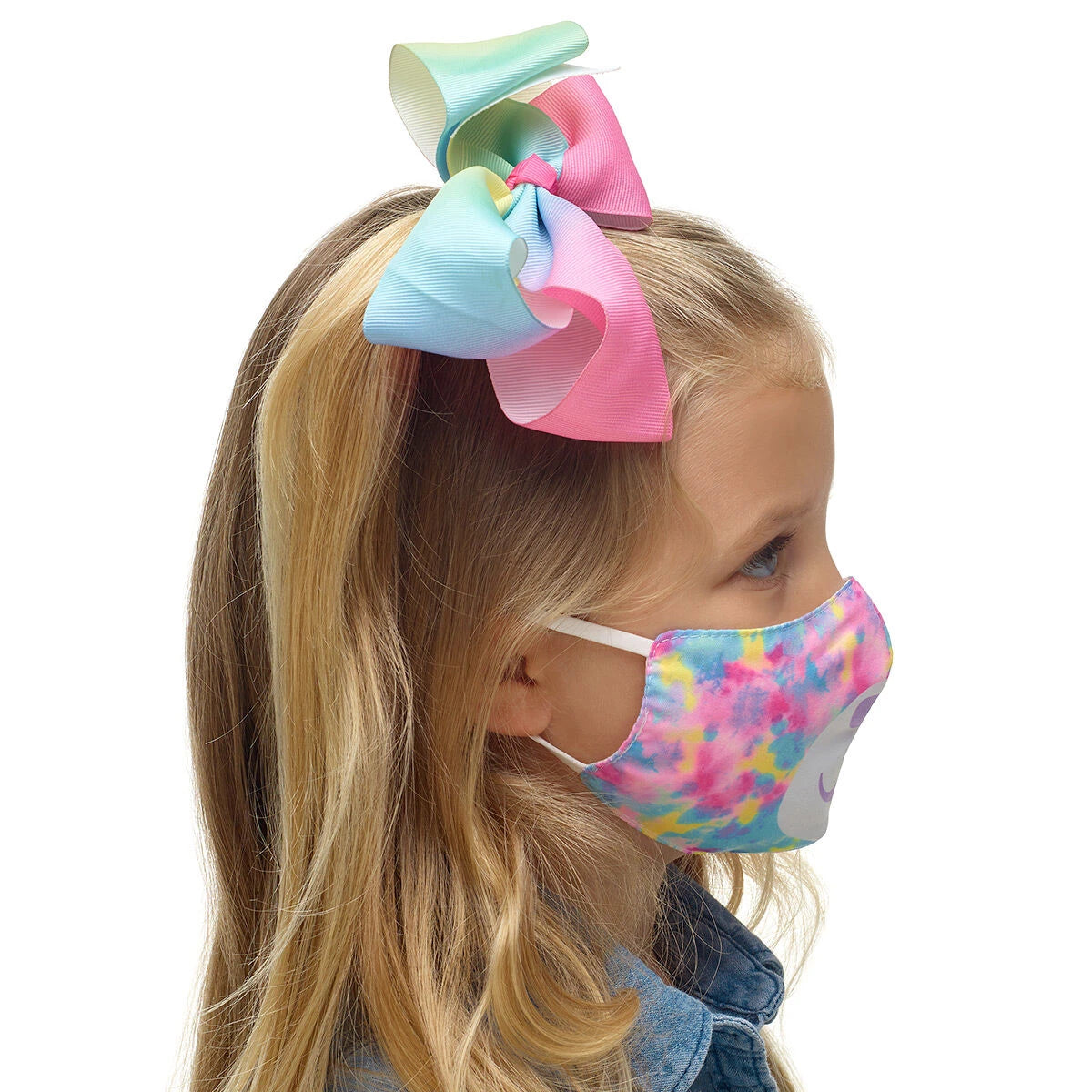 Child-Size Tie-Dye Bear Face Mask | Build-A-Bear® - US 0039