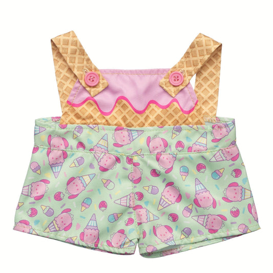 Sanrio Hello Kitty &amp; Friends Strawberry Ice Cream Pochacco Overalls | Build-A-Bear - US 2945