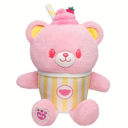 Strawberry Lemonade Bear Slushie Plushie w/ Carrying | BAB - US 1040