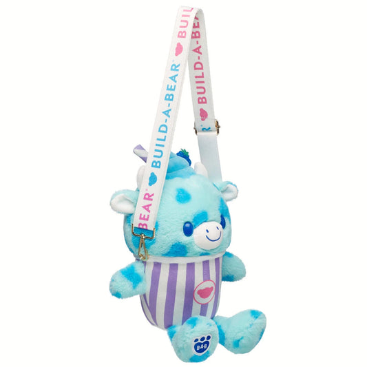 Blue Raspberry Cow Slushie Plushie w/ Carrying Strap | BAB - US 3359