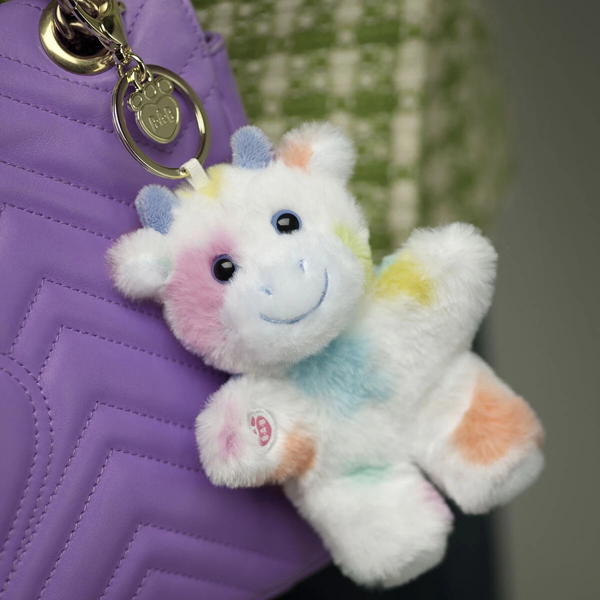 Colorful Splatter Cow Plush Bag Charm | Build-A-Bear - US 2757