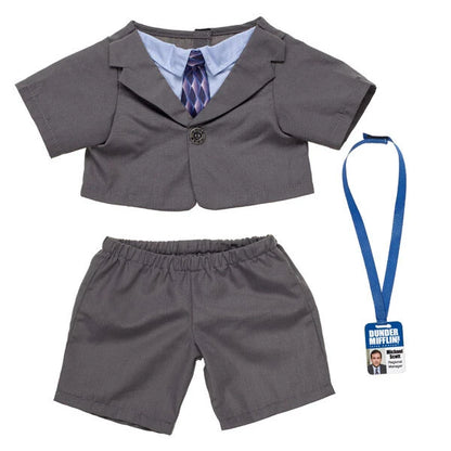 Happy Hugs Teddy Bear with The Office Michael Scott Costume Gift Set | Build-A-Bear® - US 2398