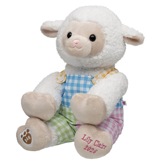 Embroidered Lamb Stuffed Animal Spring Gift Set Easter BAB - US 5383