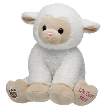 Embroidered Lamb Stuffed Animal Spring Gift Set Easter BAB - US 7437