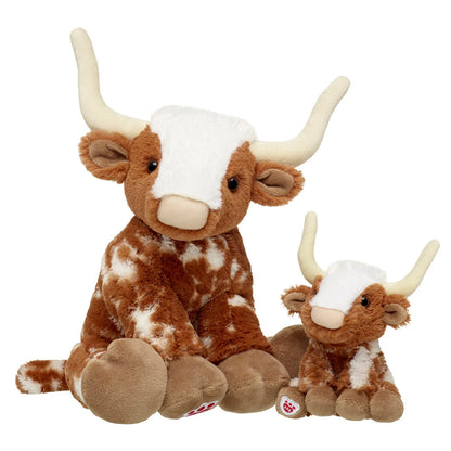 Longhorn Cow Stuffed Animal &amp; Mini Beans Gift Set | Build-A-Bear® - US 2521