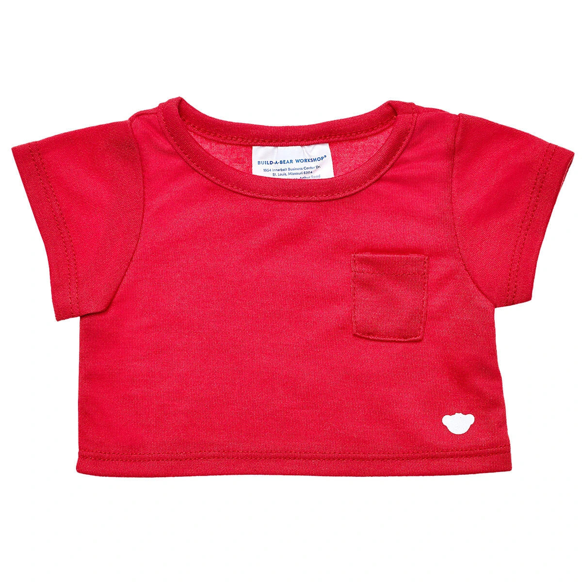 Red Pocket T-Shirt for Stuffed Animals | Build-A-Bear® - US 5683