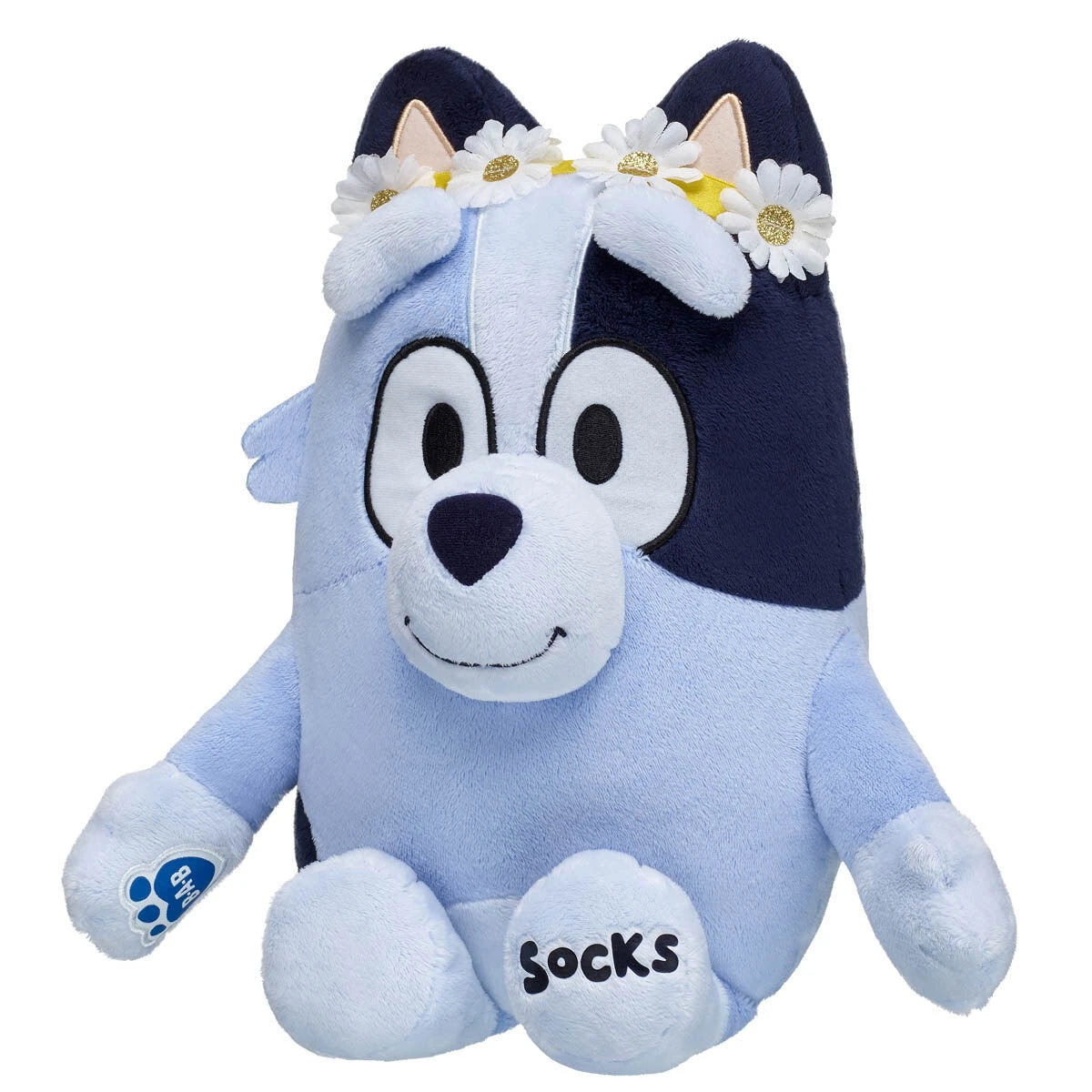 Socks Plush Puppy w/ Flower Crown | Build-A-Bear - US 2526