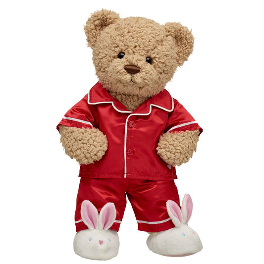 Timeless Teddy Bear Red Satin Pajama Gift Set| Build-A-Bear® - US 1096