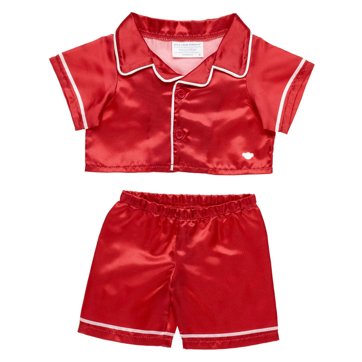 Timeless Teddy Bear Red Satin Pajama Gift Set| Build-A-Bear® - US 9651