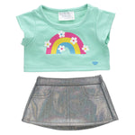Kabu™ Rainbow Tee &amp; Skirt Set for Plush Toys | Build-A-Bear® - US 0715