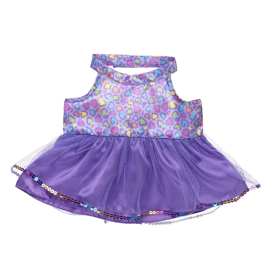 Rainbow Leopard Print Dress | Build-A-Bear - US 7673