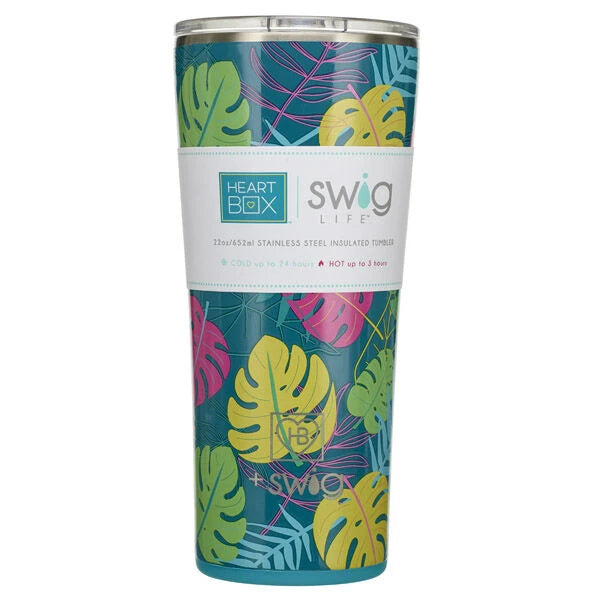 22 oz. Swig Life Palm Leaf Insulated Tumbler | Build-A-Bear® - US 6145