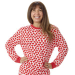 Build-A-Bear Pajama Shop™ Red Hearts PJ Top - Adult - US 8191