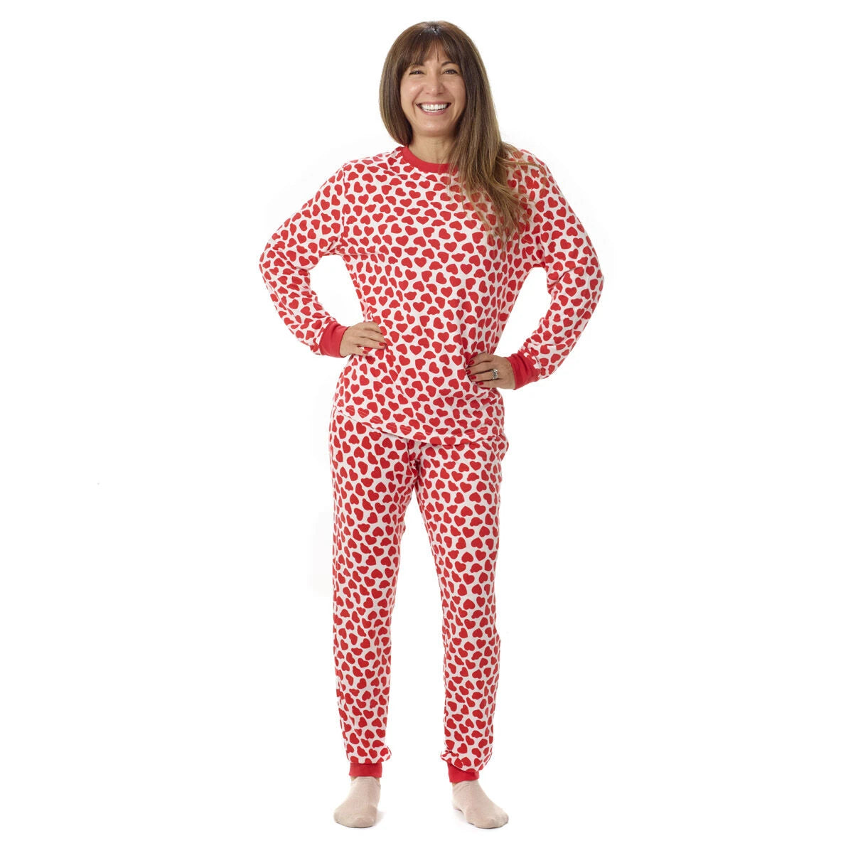 Build-A-Bear Pajama Shop™ Red Hearts PJ Top - Adult - US 8221
