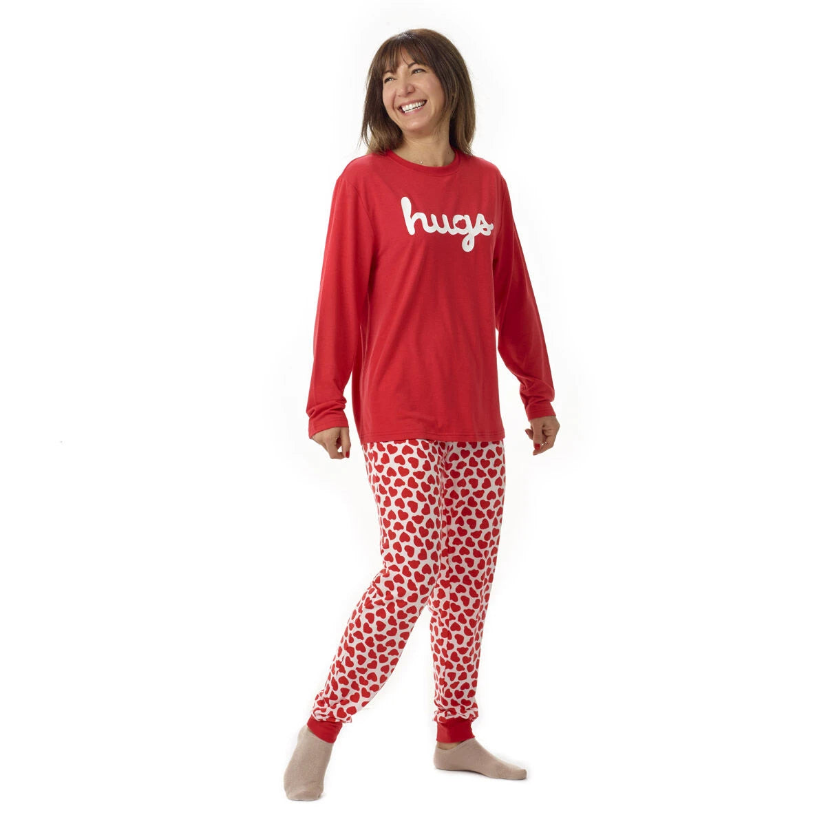 Build-A-Bear Pajama Shop™ Red Hearts PJ Pants - Adult - US 9272