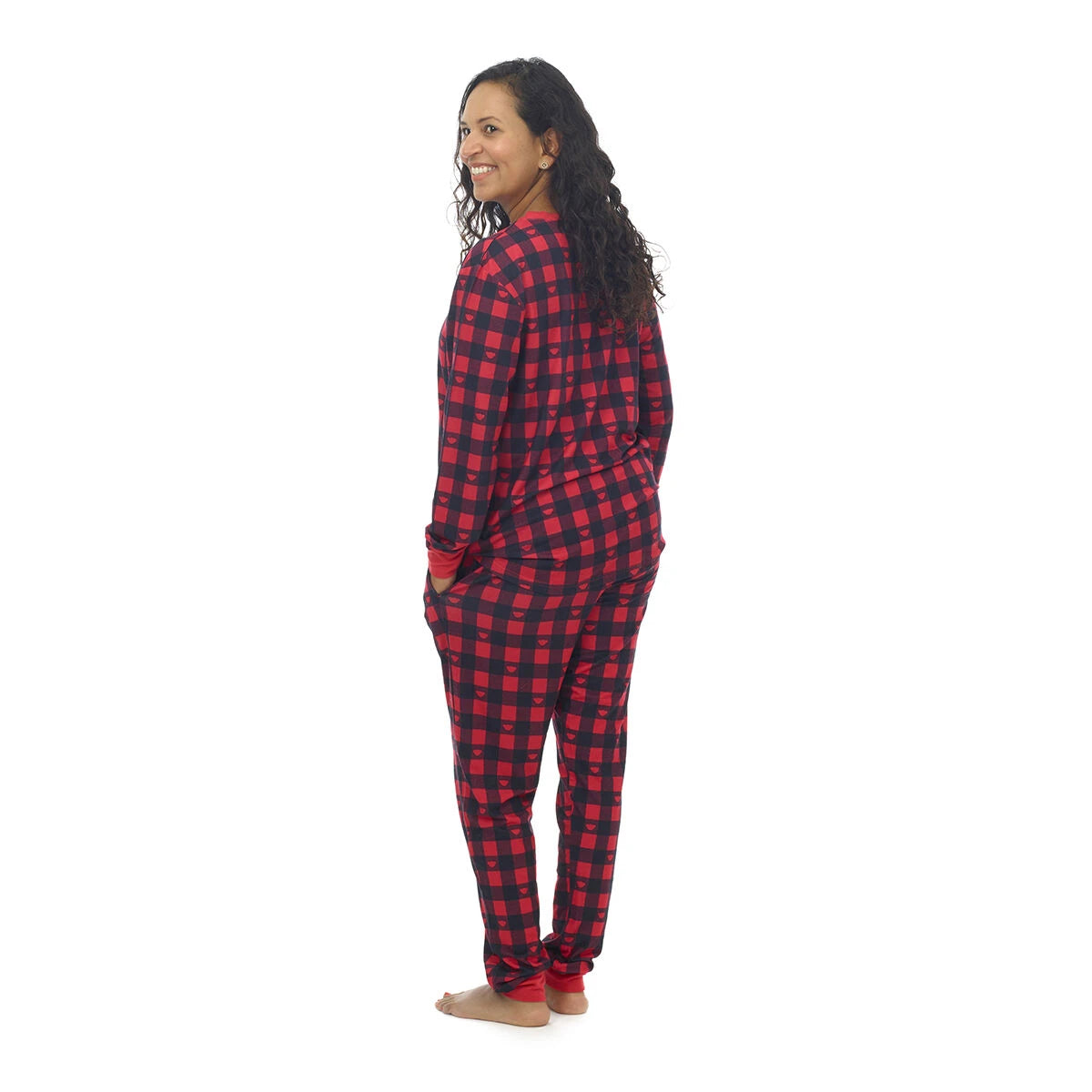 Build-A-Bear Pajama Shop™ Buffalo Check Top - Adult - US 4505