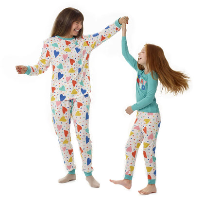 Build-A-Bear Pajama Shop™ Colorful Hearts PJ Top - Adult - US 4752