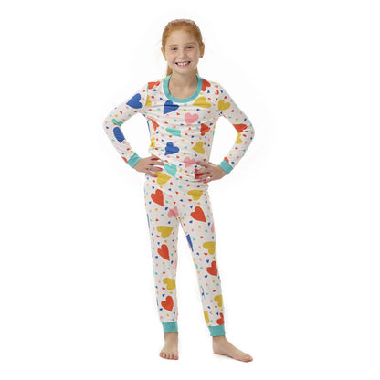Build-A-Bear Pajama Shop™ Colorful Hearts PJ Pants - Toddler and Youth - US 7339