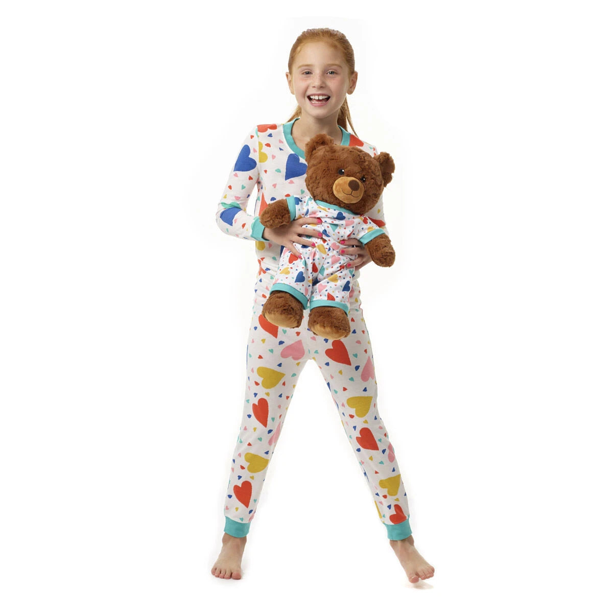 Build-A-Bear Pajama Shop™ Colorful Hearts PJ Pants - Toddler and Youth - US 7339