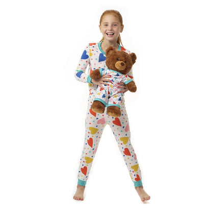Build-A-Bear Pajama Shop™ Colorful Hearts PJ Pants - Toddler and Youth - US 7339
