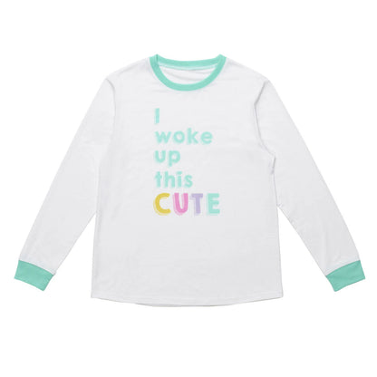 Build-A-Bear Pajama Shop™ "I Woke Up This Cute" PJ Top - Adult - US 6412