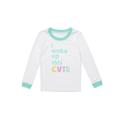 Build-A-Bear Pajama Shop™ "I Woke Up This Cute" PJ Top - Toddler and Youth - US 9248