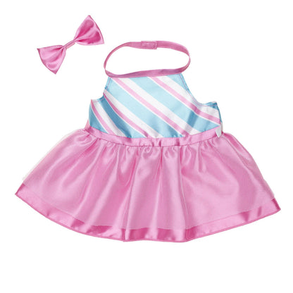 Pink Axolotl Soft Toy with Peppermint Dress | Build-A-Bear - US 1114