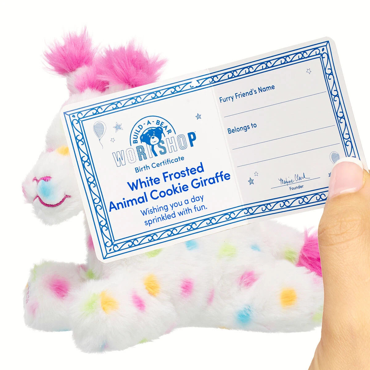 Build-A-Bear Mini Beans White Frosted Animal Cookie | BAB - US 2808