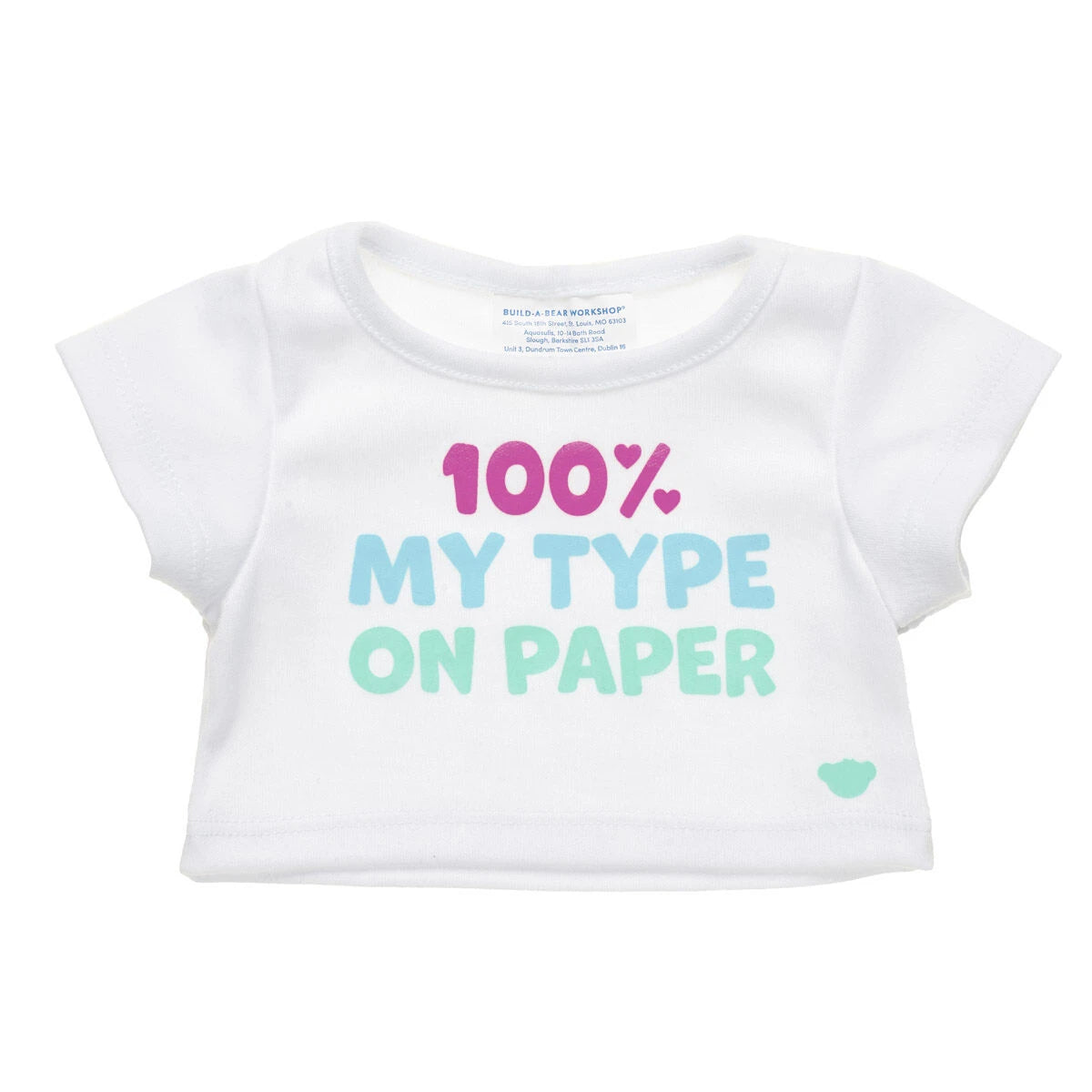 100% My Type T-Shirt for Plush Toys | Build-A-Bear® - US 5283