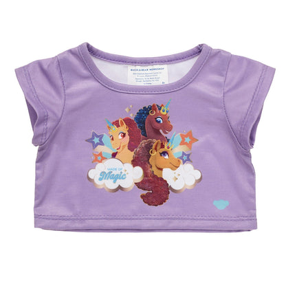 Afro Unicorn® Plush "Made of Magic" T-Shirt | Build-A-Bear® - US 4410