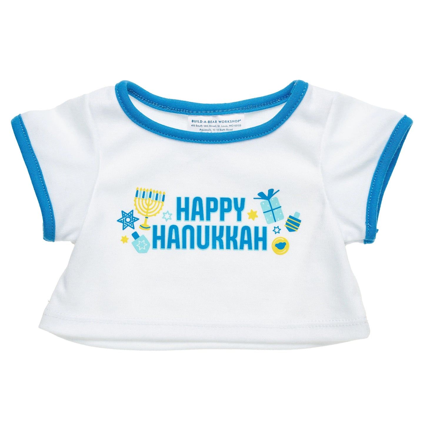 Happy Hanukkah T-Shirt for Stuffed Animals | Build-A-Bear® - US 8945